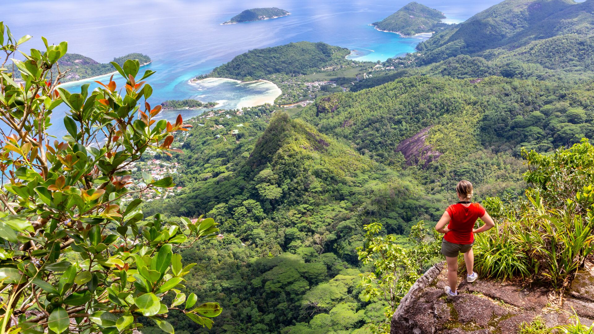 Morne Blanc View Point på Mahe Seychellerne Morne Blanc View Point på Mahe Seychellerne