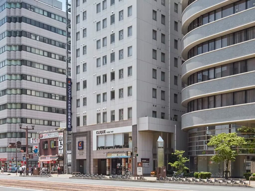 Comfort Hotel Hiroshima Otemachi, udefra