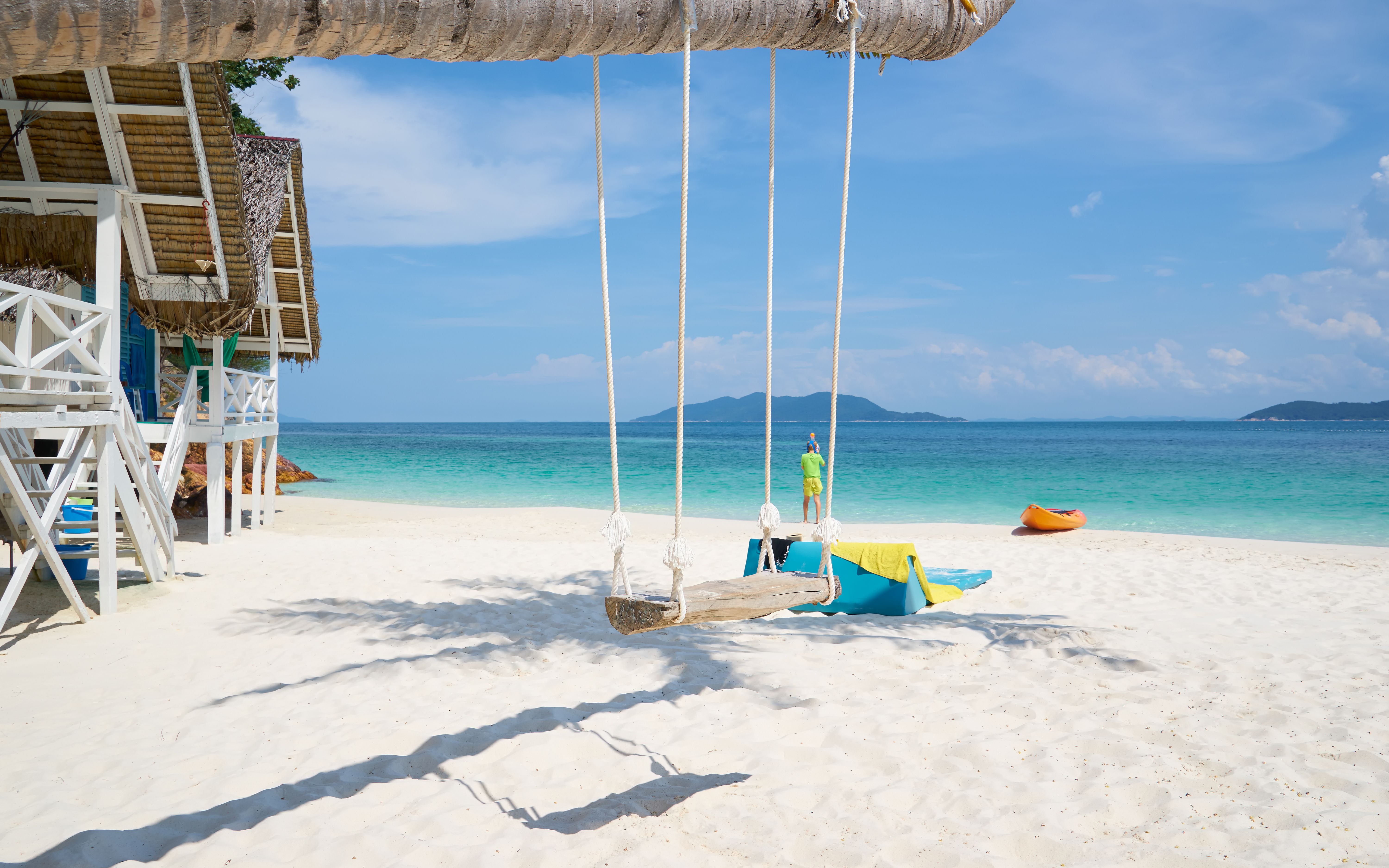 Afslapning på stranden i Rawa