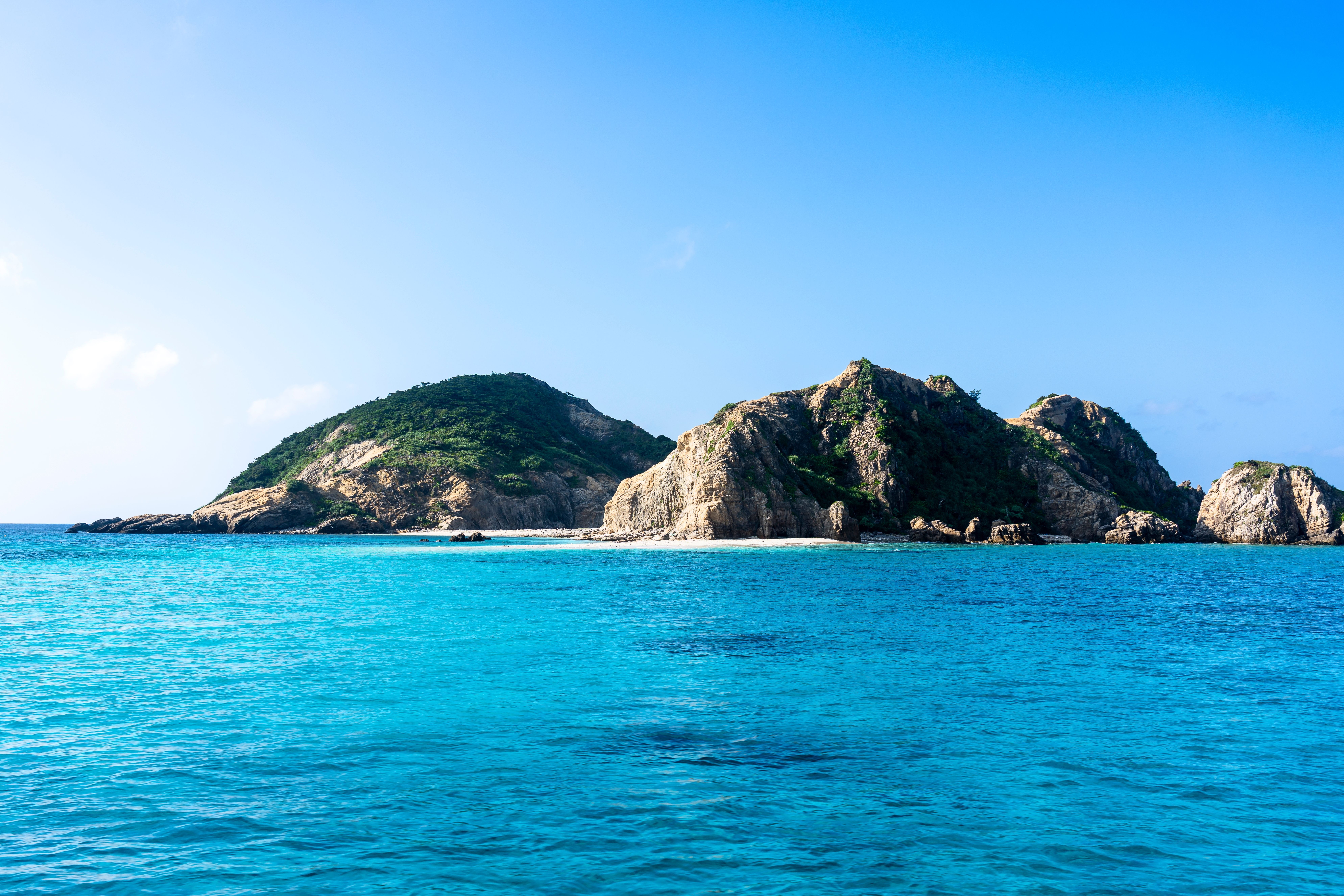 Aharen Beach på Tokashiki, Kerama-øerne nær Okinawa.