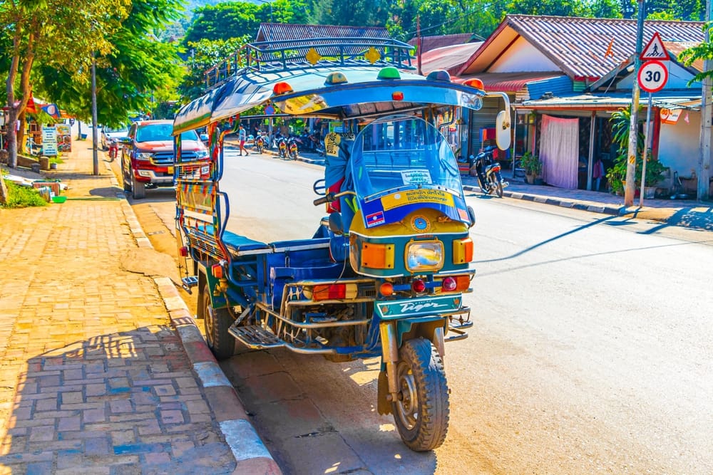 Traditionel tuk-tuk – Luang Prabang, Laos