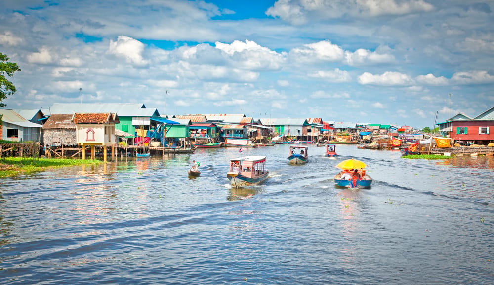Komprongpok – flydende landsby på Tonle Sap