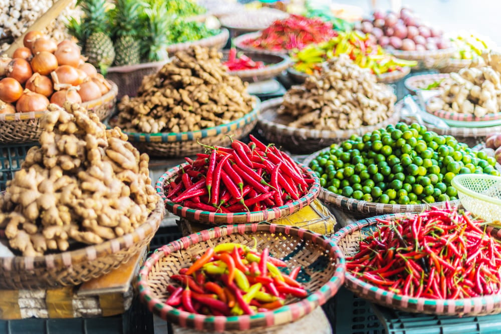 Dong Xuan markedet i Hanoi