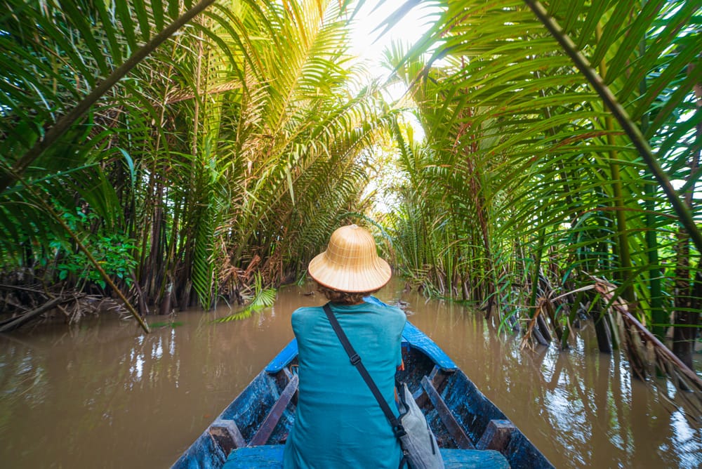 Bådtur i Mekong Deltaet