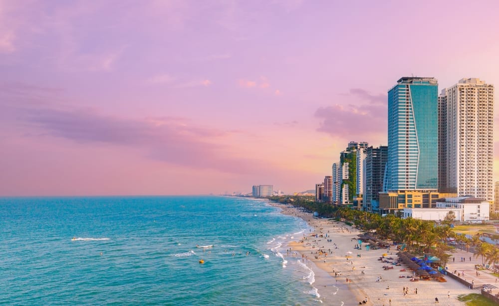 Danang strand promenade