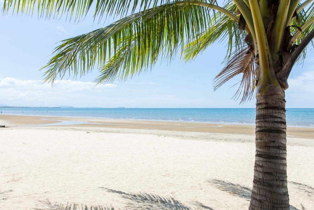 Tanjung Aru Beach i Kota Kinabalu er kendt for sine gyldne solnedgange, bløde sandstrande og rolige stemning