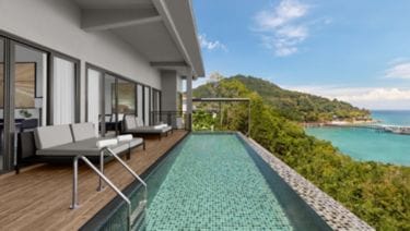 Royal Villa med privat infinity-pool og udsigt over havet på Marriott Perhentian.