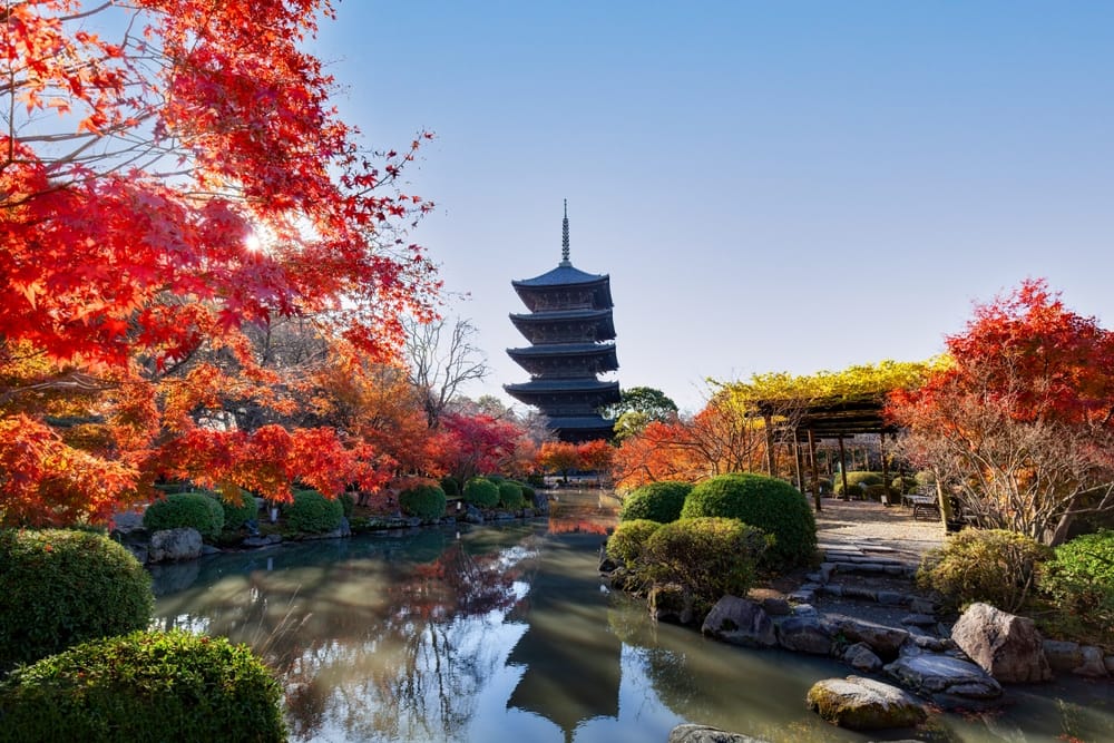 To-ji-templet med femetagers pagode i Kyoto