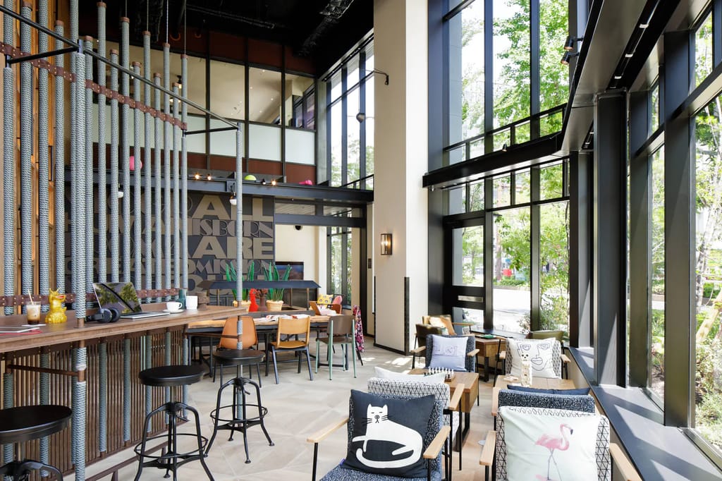 Moxy Osaka Umeda, biblioteksrum