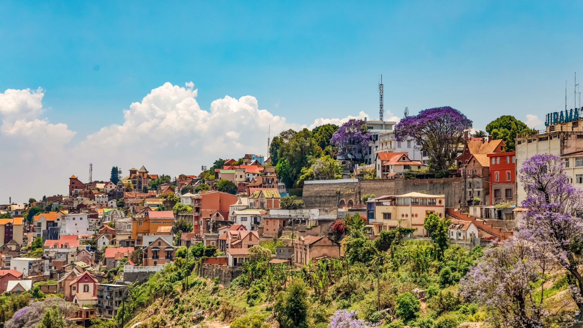 Storby Antananarivo hovedstad af Madagaskar