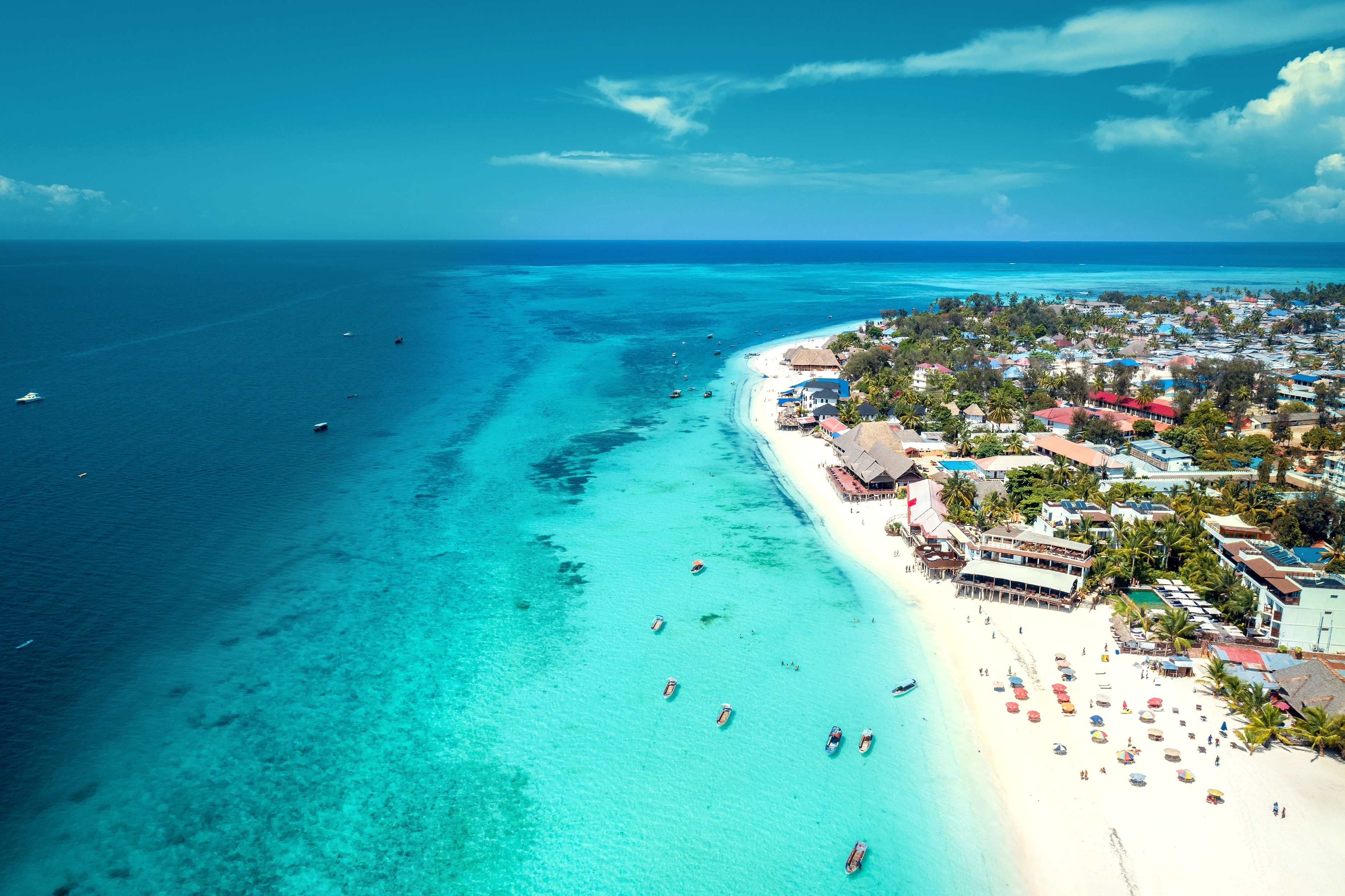 Nungwi Strand i nordlige Zanzibar