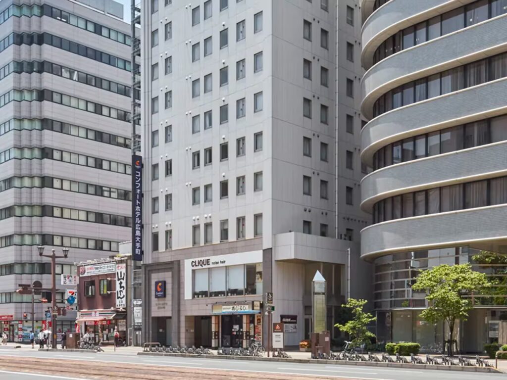 Comfort Hotel Hiroshima Otemachi, udefra