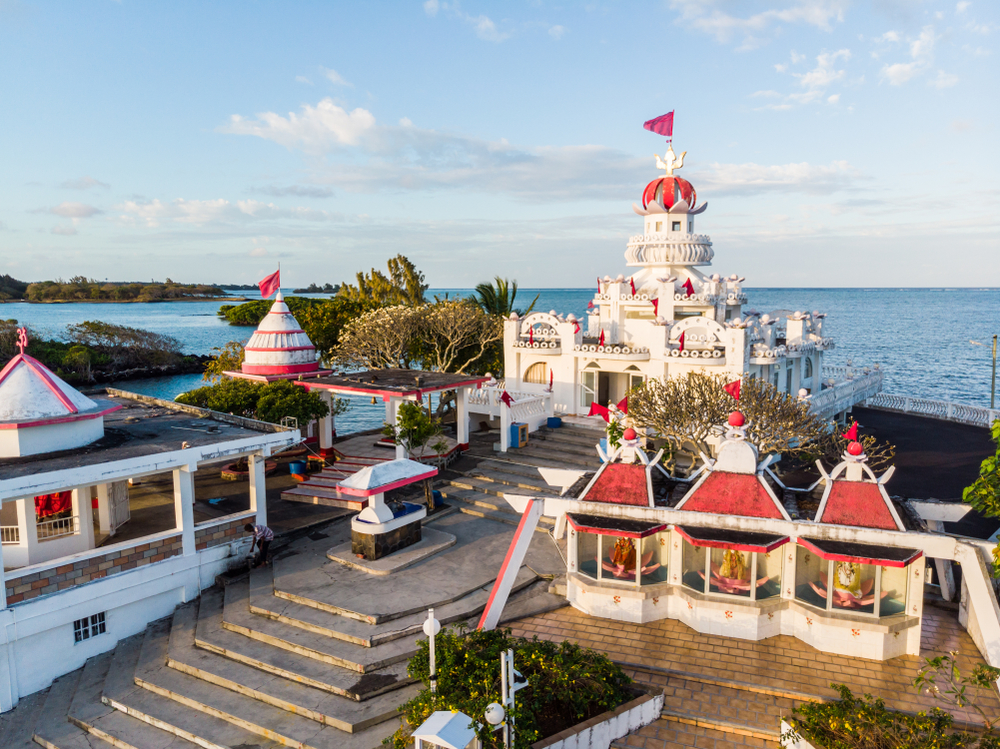 Sagar Shiv Mandir – et smukt hindu-tempel ved havet på Mauritius.