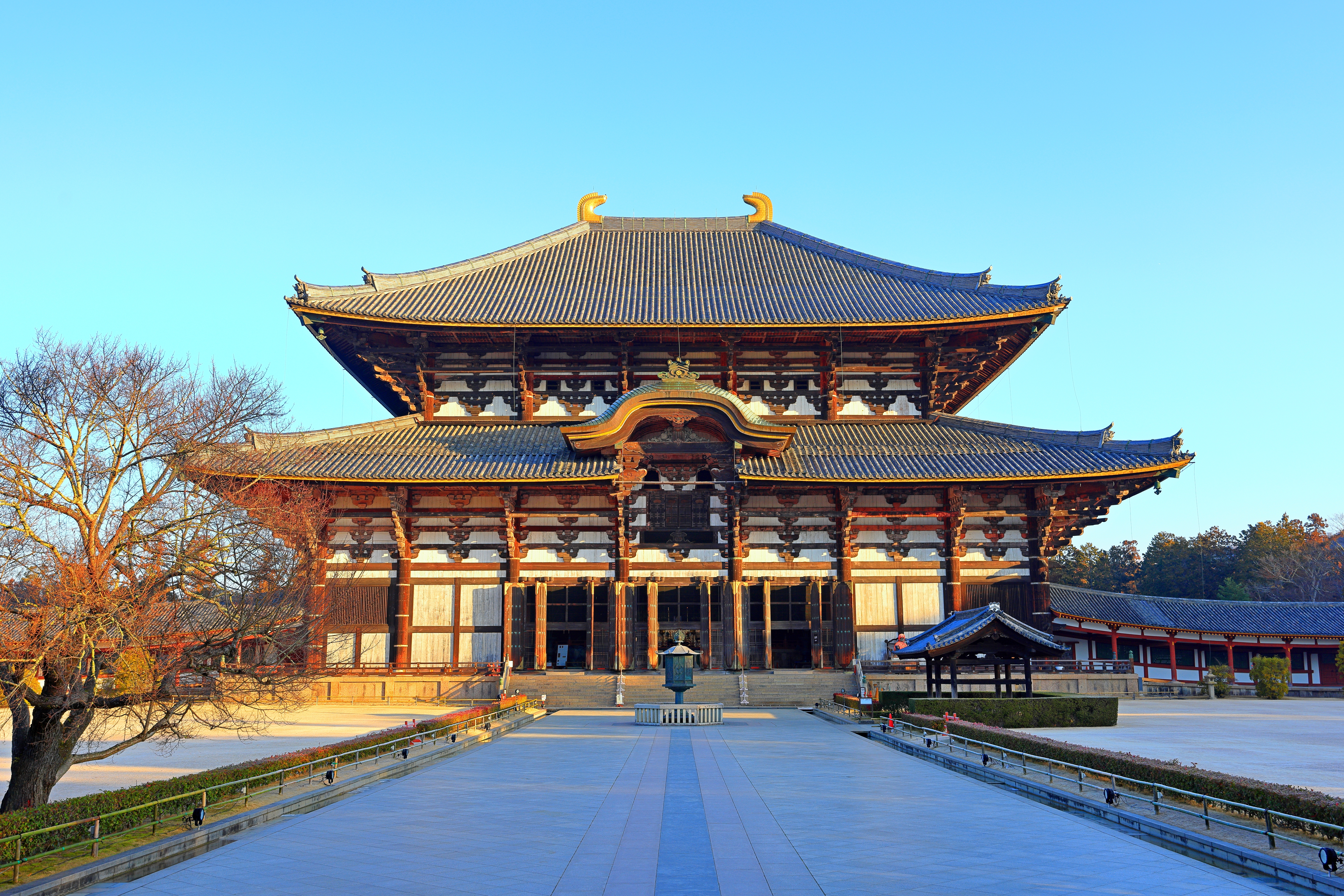 Todai-ji-templet i Nara med Japans største bronzebuddha.