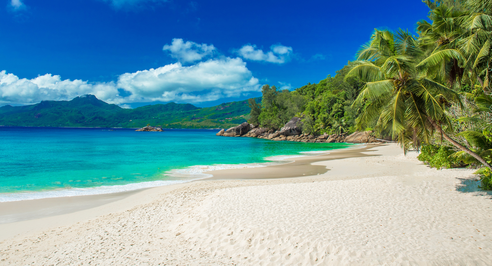 Anse Soleil strand på Mahé, Seychellerne