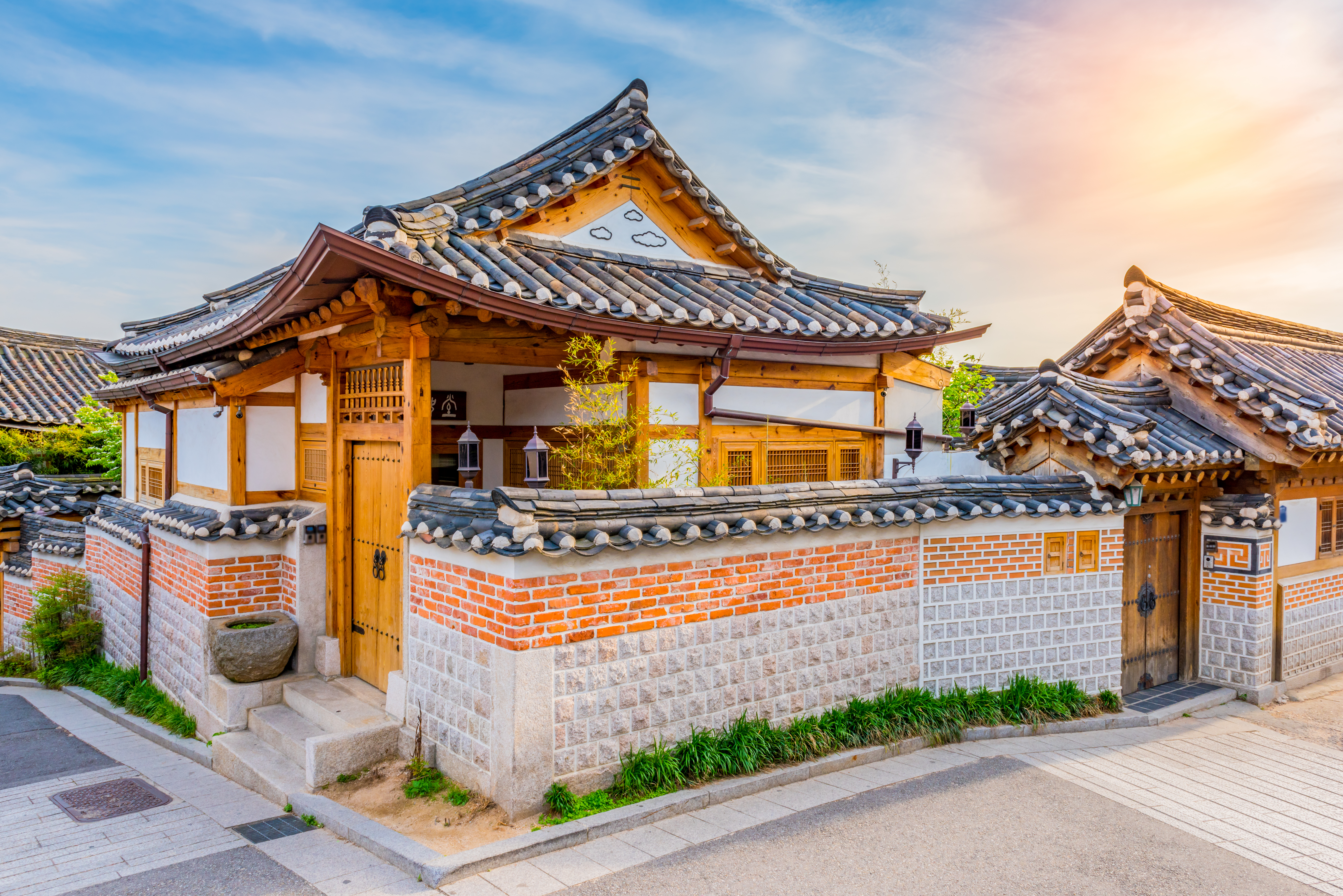 Bukchon Hanok Village i Seoul.